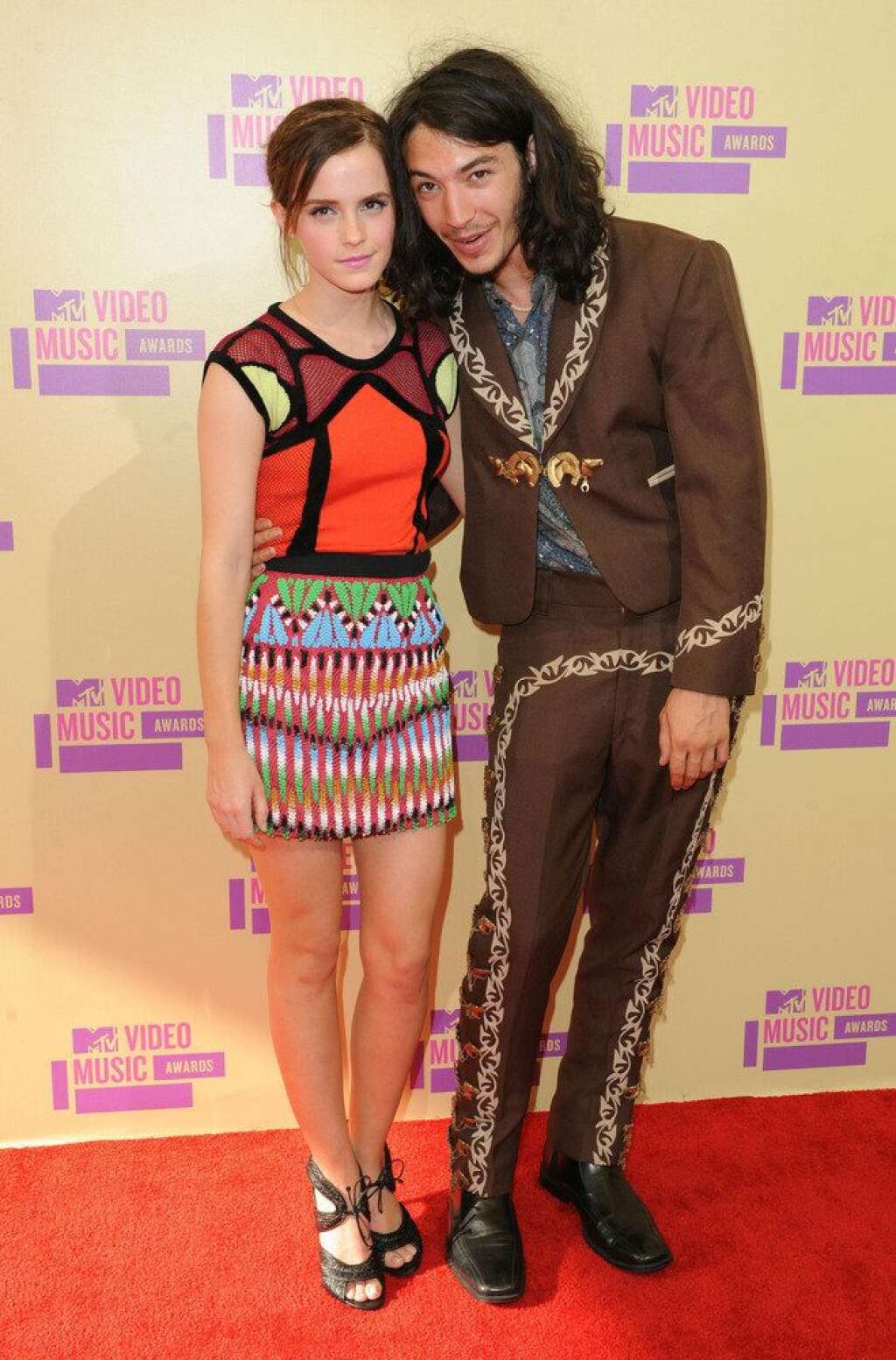 MTV Video Music Awards - Arrivals - Los Angeles - Emma Watson and Ezra Miller arriving at the MTV Video Music Awards, at the Staples Centre, Los Angeles.