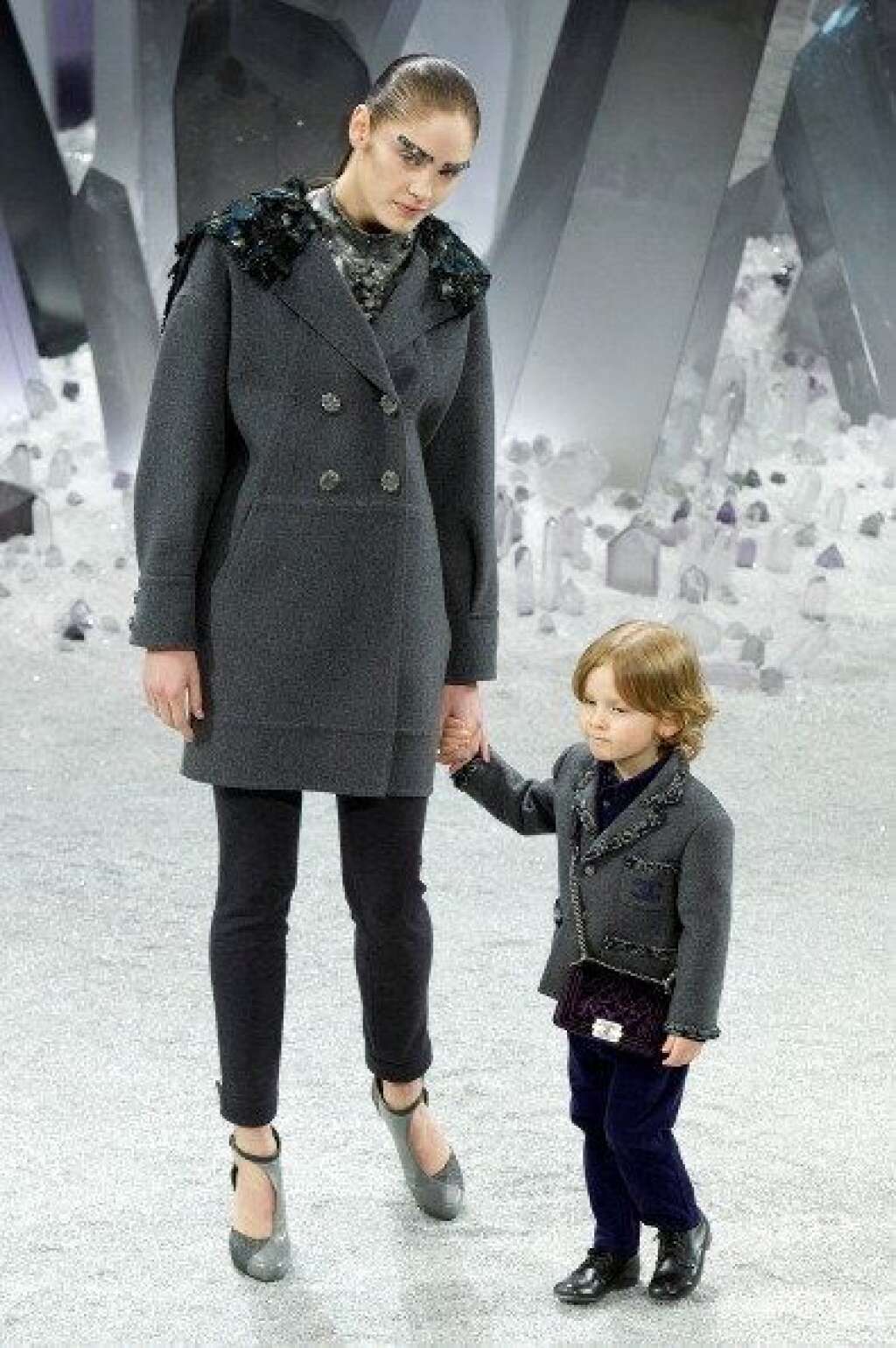 Hudson Kroenig, son of Brad Kroenig, at the Chanel Fall/Winter 2013 Show - (Getty Images)