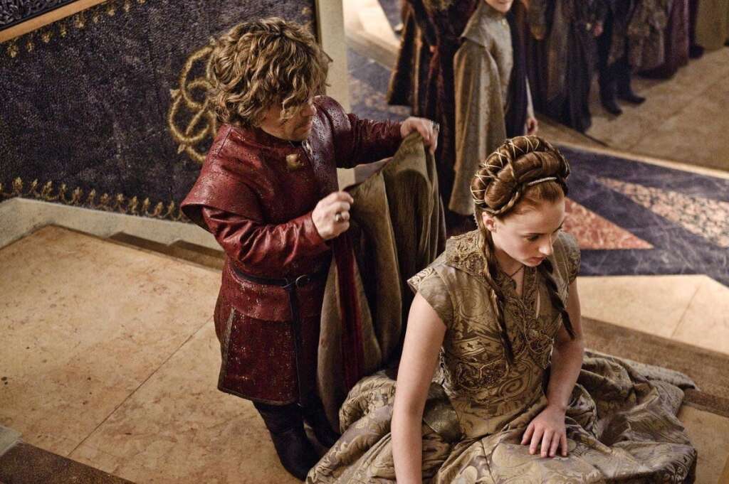 'Game Of Thrones' Season 3, Episode 8 - Peter Dinklage as Tyrion Lannister, Sophie Turner as Sansa Stark