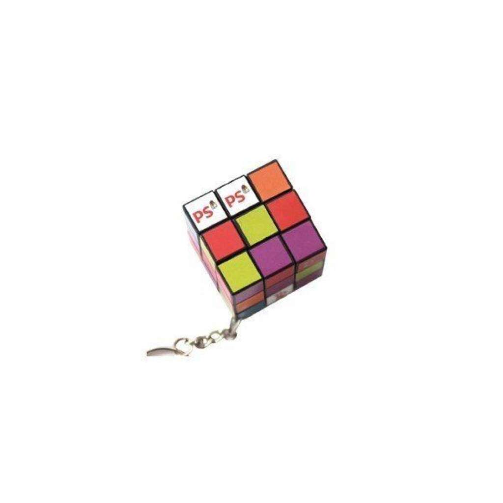 Porte-clés PS Rubik's Cube - Plus facile à démêler que les motions du congrès de Toulouse.  <strong>Prix:</strong> 7,5€ <strong>A acheter sur:</strong> <a href="http://boutique.parti-socialiste.fr/">La boutique du PS</a>