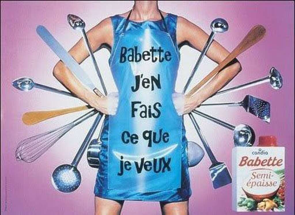 Babette - Le sexisme rapporte : les ventes de crème fouettée de la marque Babette ont progressé de 35.9% grâce à cette campagne, menée en 2001.