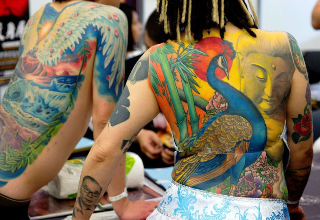 Les tatouages les plus fous - Convention internationale de Francfort, mars 2012.