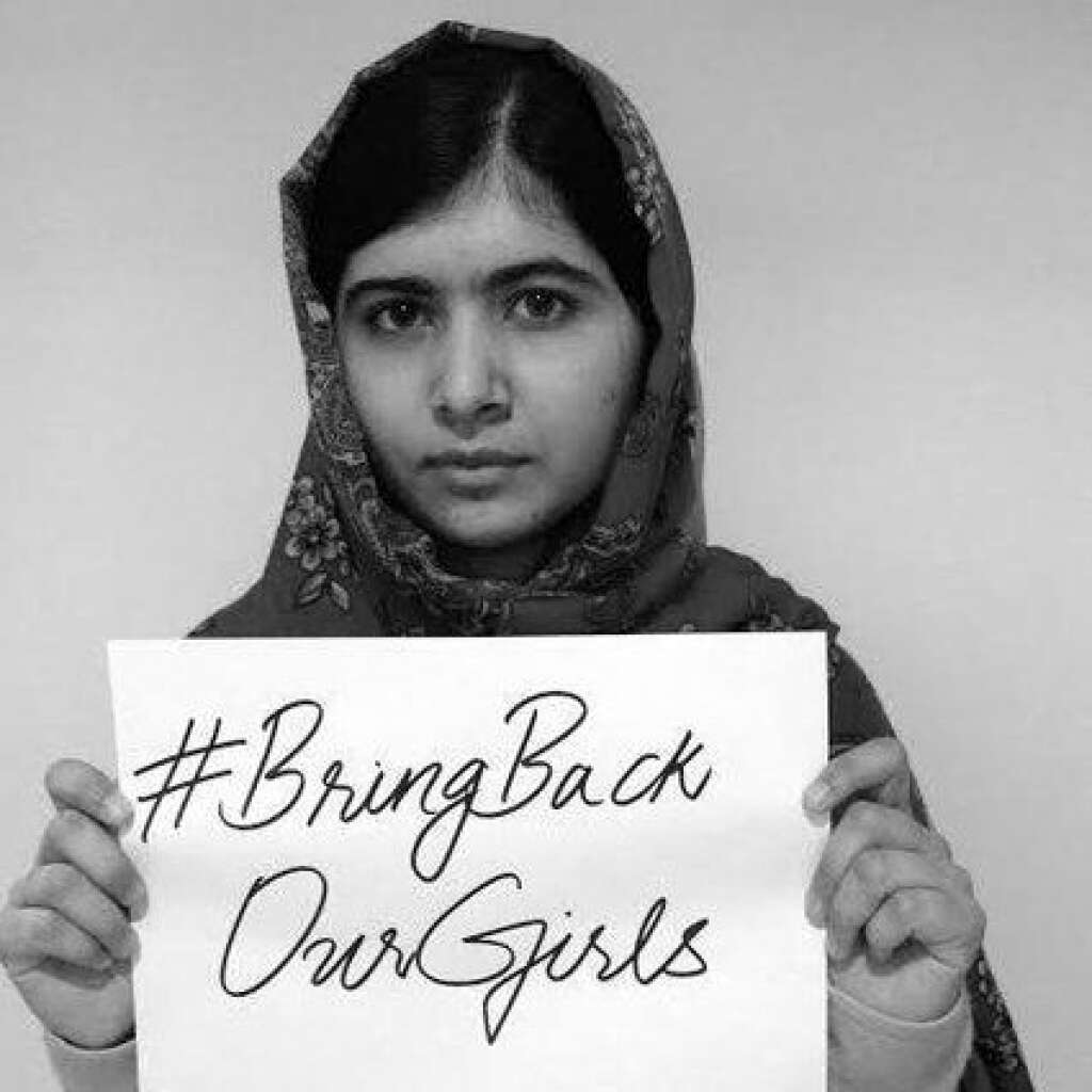 Malala - Celle qui allait devenir quelques mois plus tard prix Nobel de la paix a également exprimé sa solidarité avec les jeunes filles. Malala s'est même rendue au Nigeria pour rencontrer le président Goodluck Jonathan et apporter son soutien à la campagne.