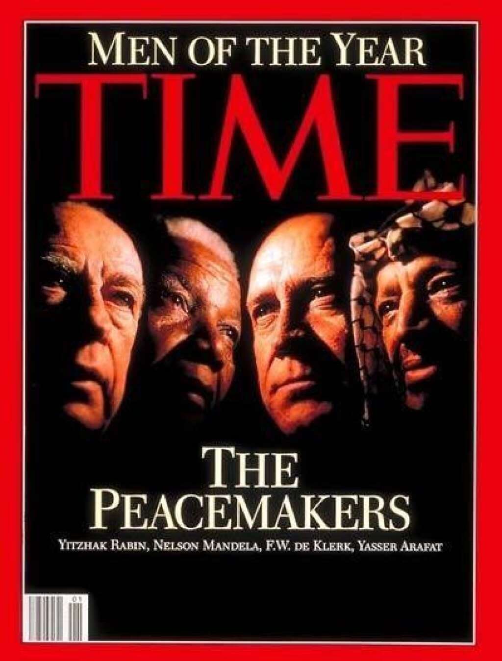 1993 - Rabin, Arafat, De Klerk, Mandela -