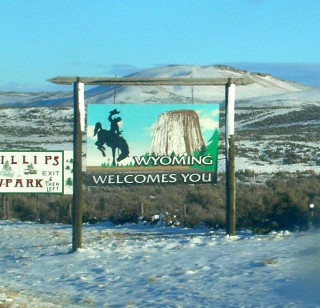 Wyoming - 11,143 Mormons per 100,000 persons. <br>    Credit: Wikimedia Commons.