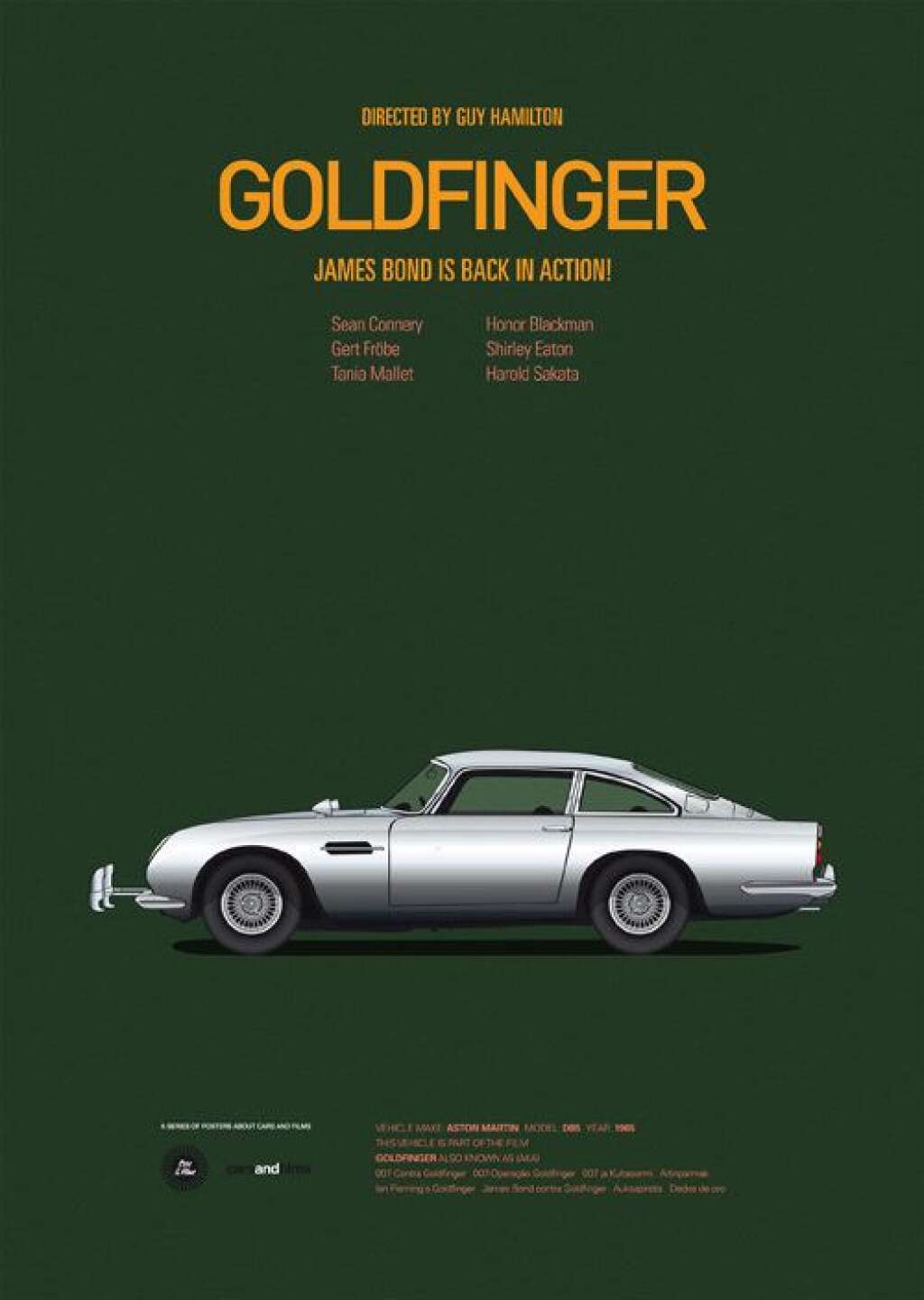 L'Aston Martin DB5 de "Goldfinger" -