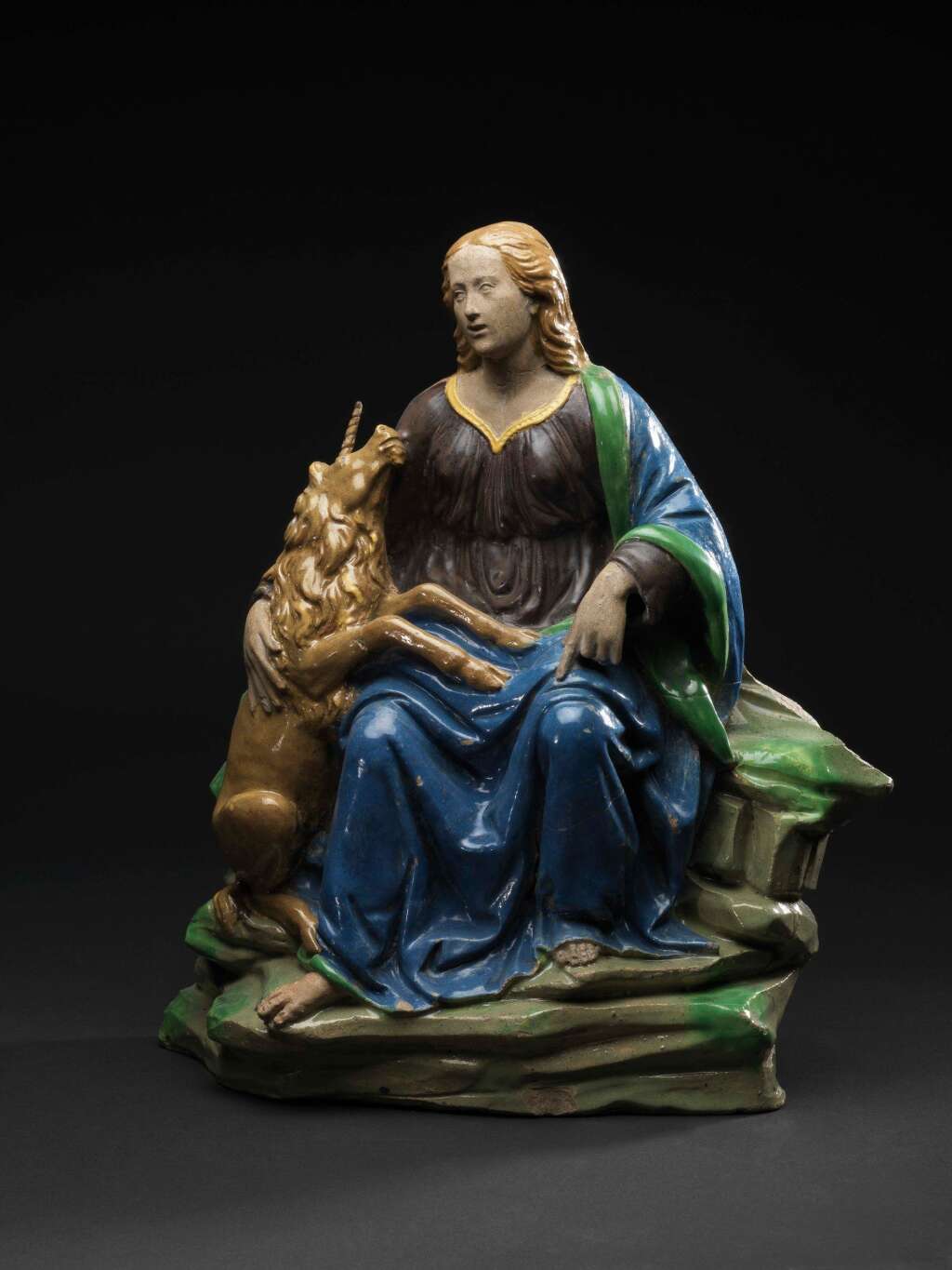 Femme à la licorne, attribuée à Giovanni della Robbia ou à son atelier -