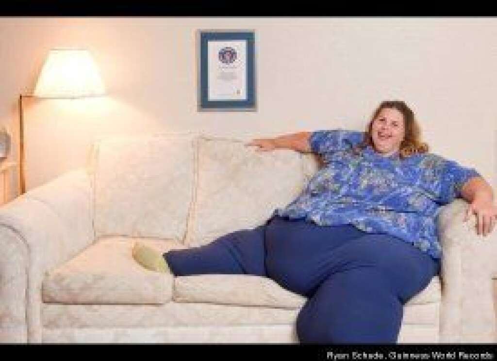 Pauline Potter - Pauline Potter, a 47-year-old, 643-pound Californian,  has earned a spot in the 2012 Guinness World Records 2012 record book as the World's Heaviest Woman. She weighs 643 pounds.