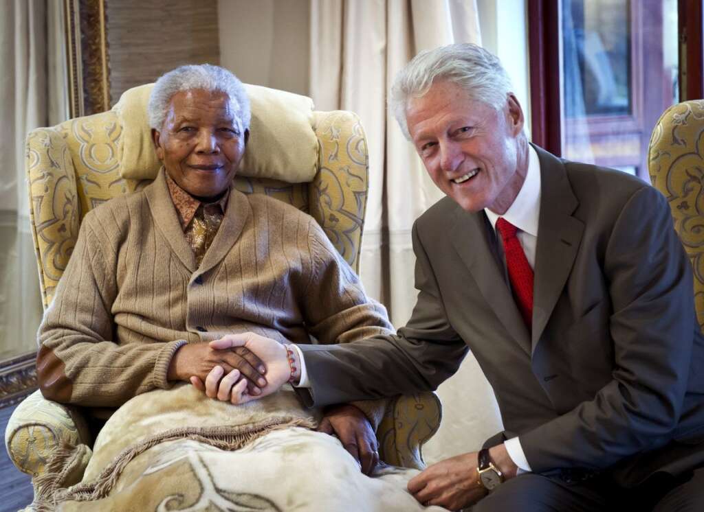 Avec Bill Clinton en 2012 -