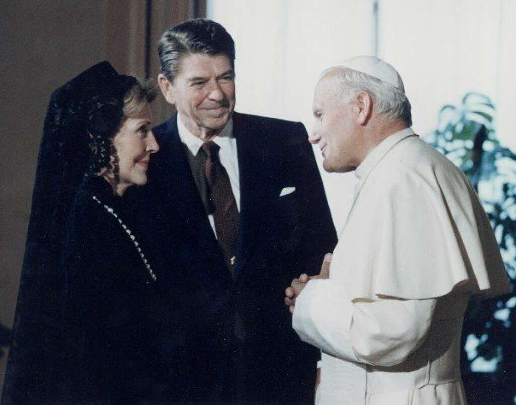 Nancy Reagan au Vatican -