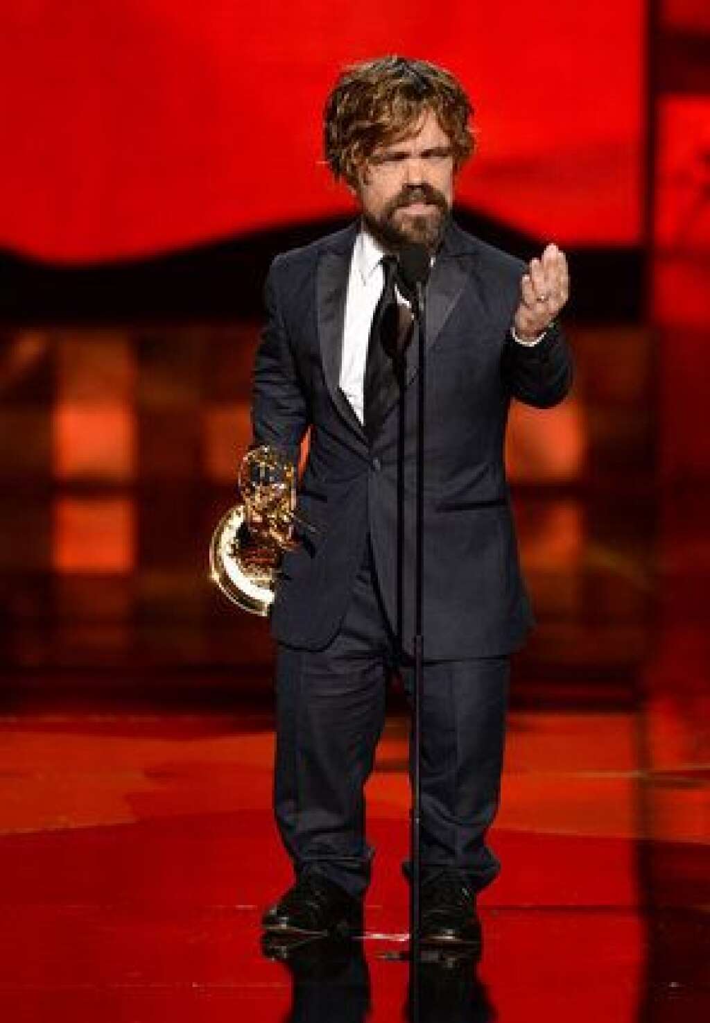 La 67ème cérémonie des Emmy Awards - Peter Dinklage, lors de la remise de son prix