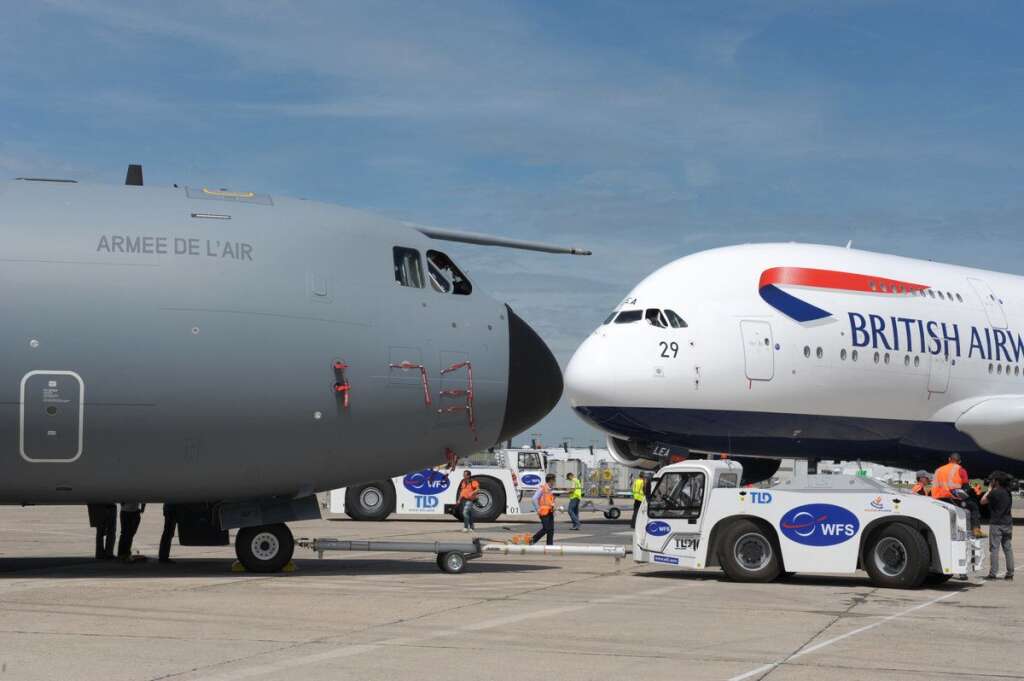L'A380 et l'A400M d'Airbus -