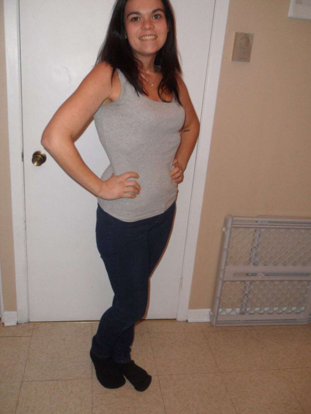 Julie AFTER - <a href="http://www.huffingtonpost.ca/2014/06/17/weight-lost_n_5503144.html" target="_blank">Read the story here. </a>