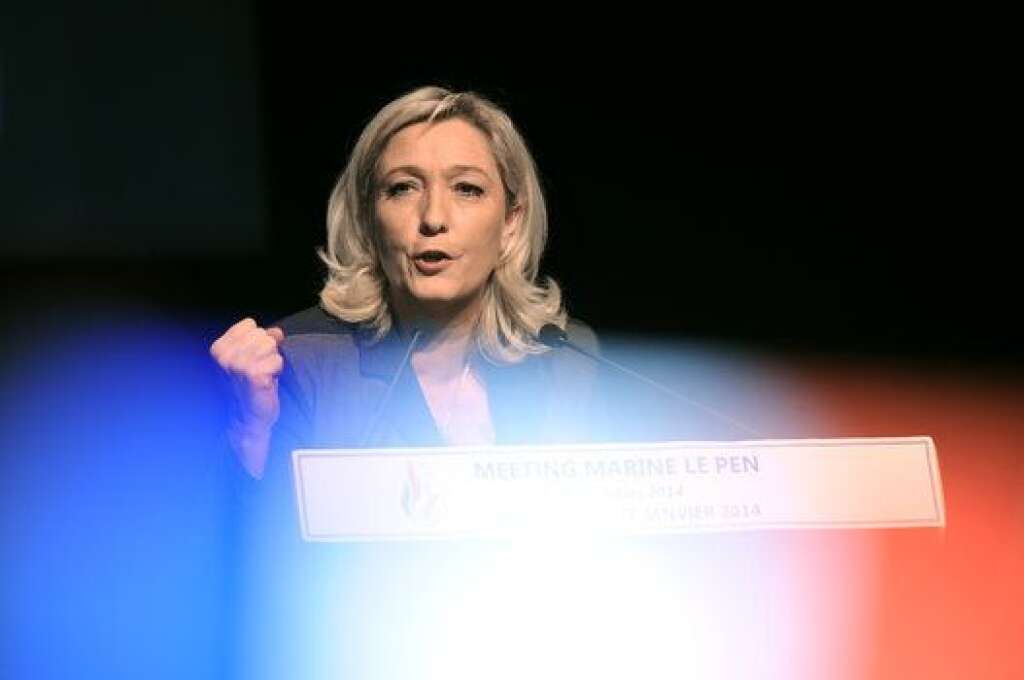 Marine Le Pen, la patronne - Présidente du Front national, eurodéputée du Pas-de-Calais