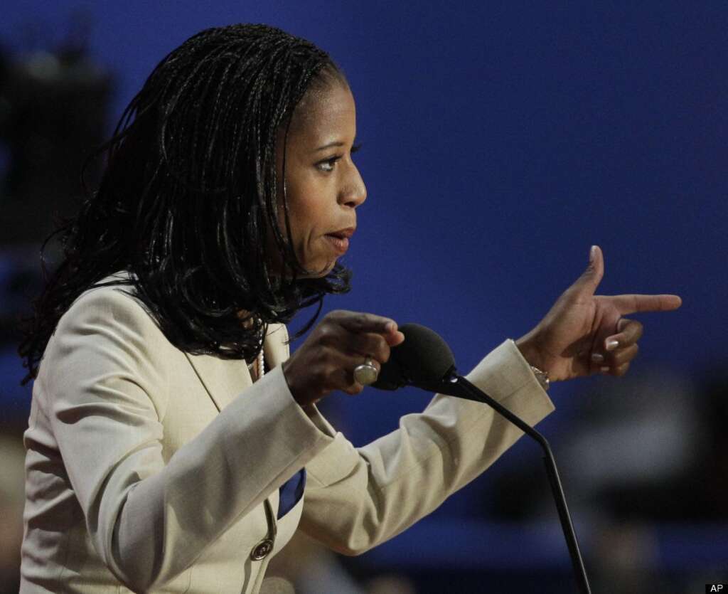 Mia Love - Mayor of Saratoga Springs, Utah, Mia Love speaks to delegates during the Republican National Convention in Tampa, Fla., on Tuesday, Aug. 28, 2012. (AP Photo/Charlie Neibergall)