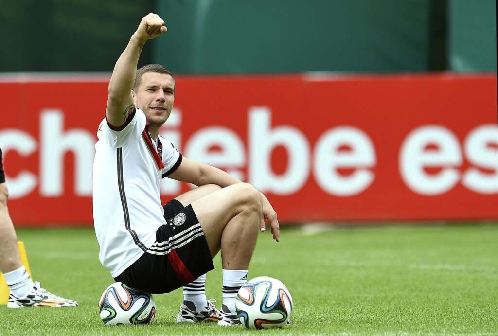 Lukas Podolski (Allemagne) - Son club: Arsenal (Angleterre) Poste: attaquant
