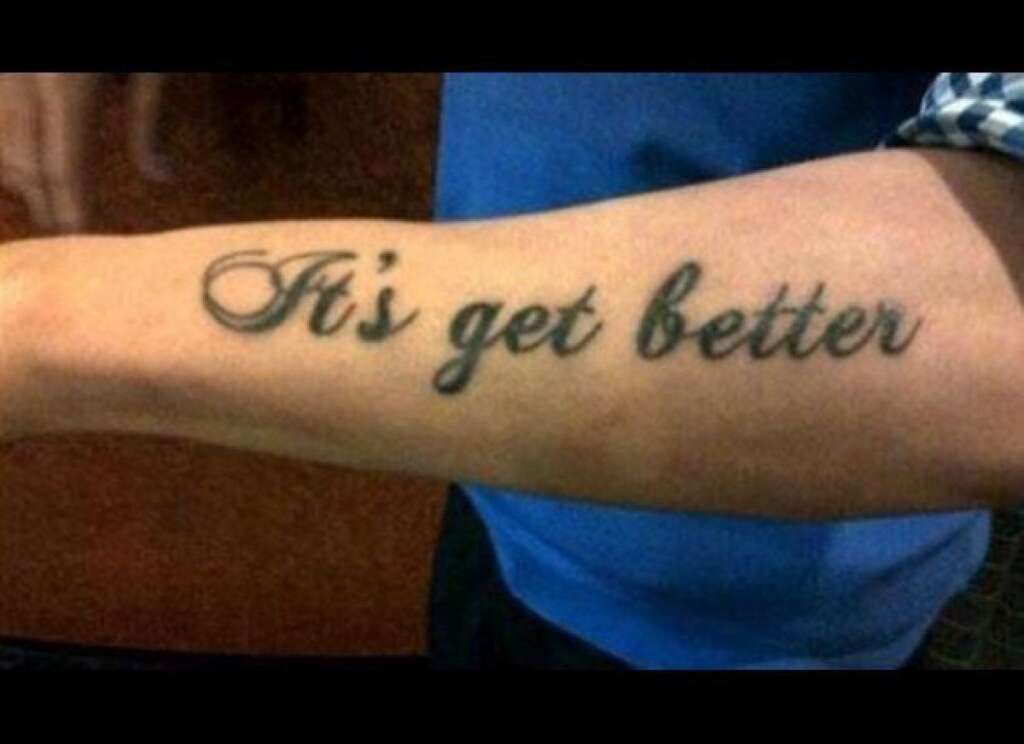 Les tatouages les plus difficiles à porter - La faute d'orthographe