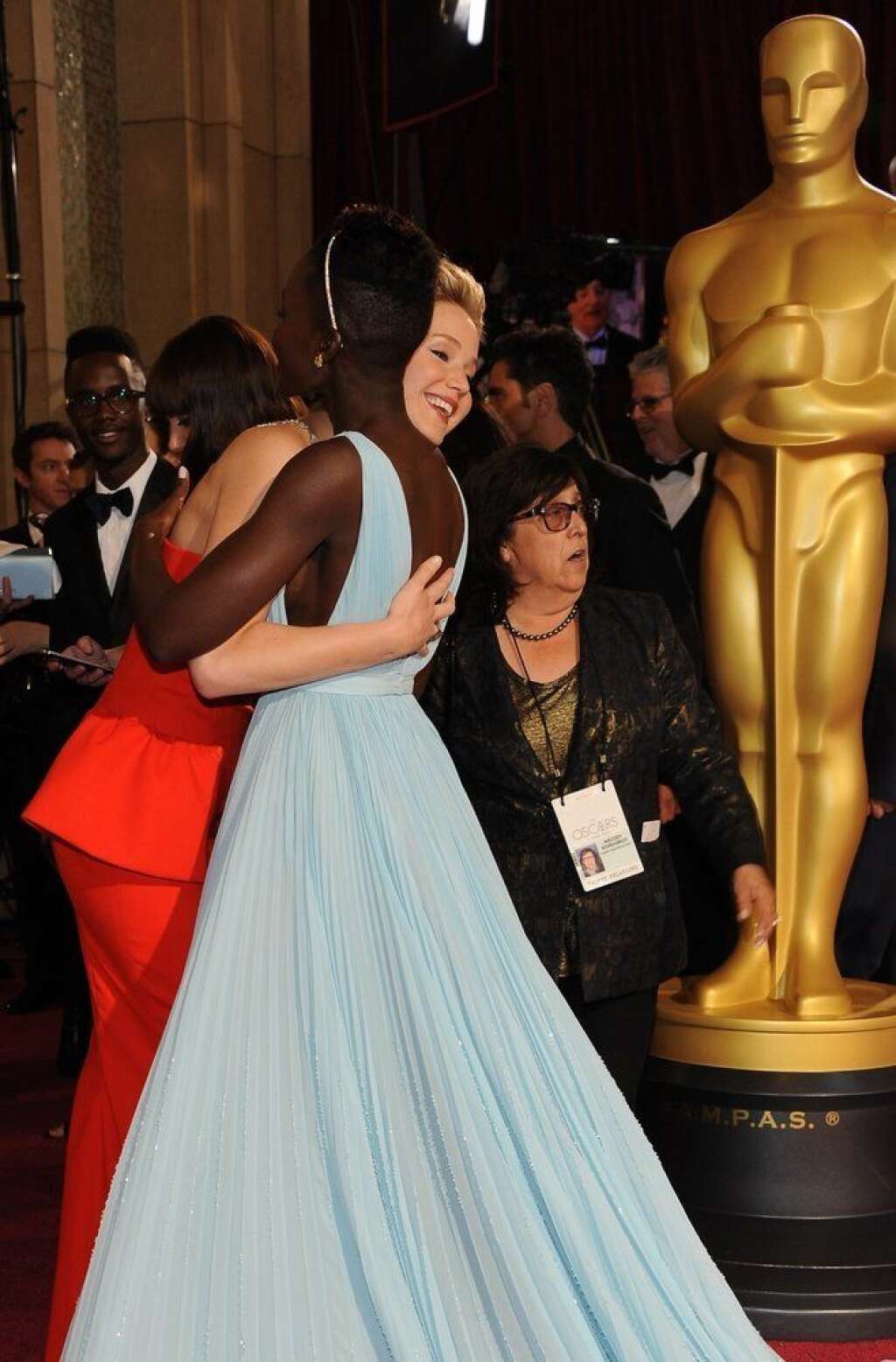 Lupita Nyong'o et Jennifer Lawrence -