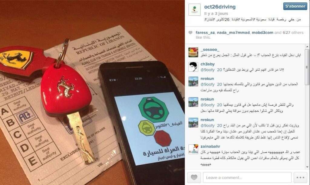 - "Un permis de conduire saoudien fait partie de mes droits"
