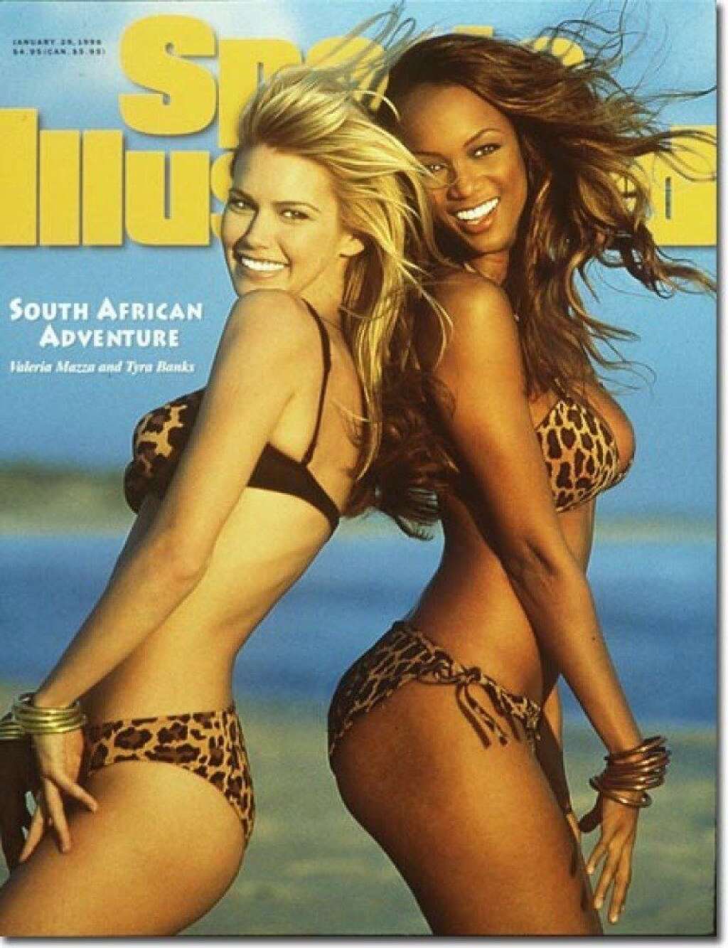 1996: Valeria Mazza et Tyra Banks - (Sports Illustrated)
