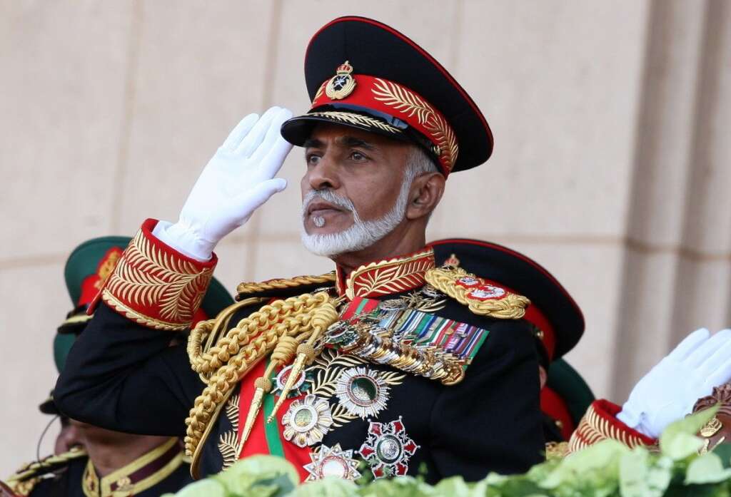 Le sultan Qabous (Oman) -