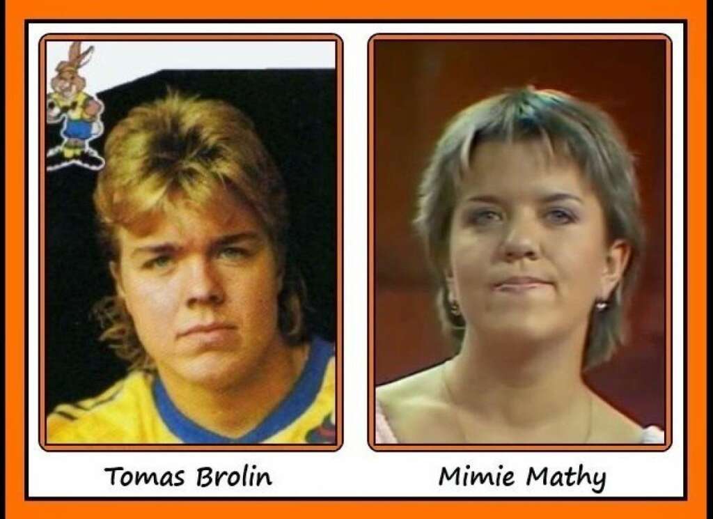 Tomas Brolin et Mimie Mathy -