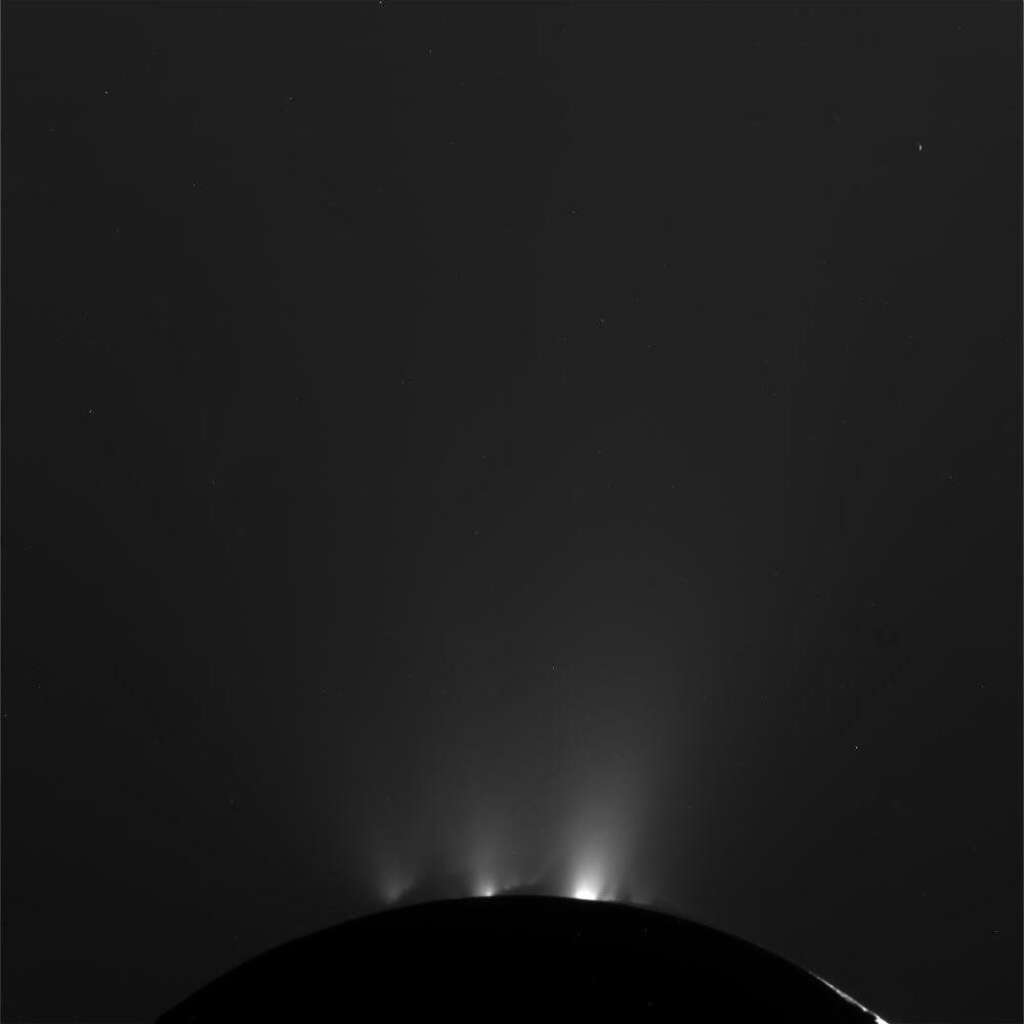 Encelade, les jets d'eau -