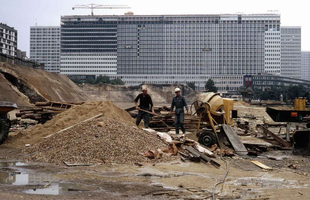 Le chantier en 1970 -