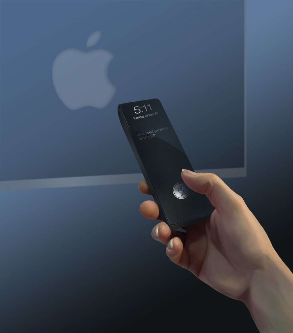 Télécommande Apple TV - C’est une télécommande à écran tactile qui utilise ‘Siri’. Il suffit simplement de vous adresser à Siri (comme vous le feriez avec votre iPhone) par le biais de la télécommande et de lui dire ce que vous souhaiteriez regarder. La télécommande répond ensuite à votre demande.