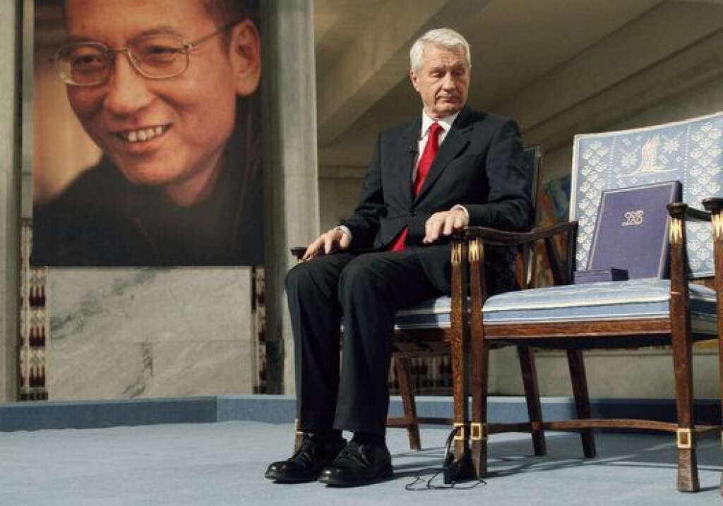 2010 - Liu Xiaobo (Chine) - "Pour sa lutte de longue durée et sans violence, en faveur des droits de l'Homme en République populaire de Chine".