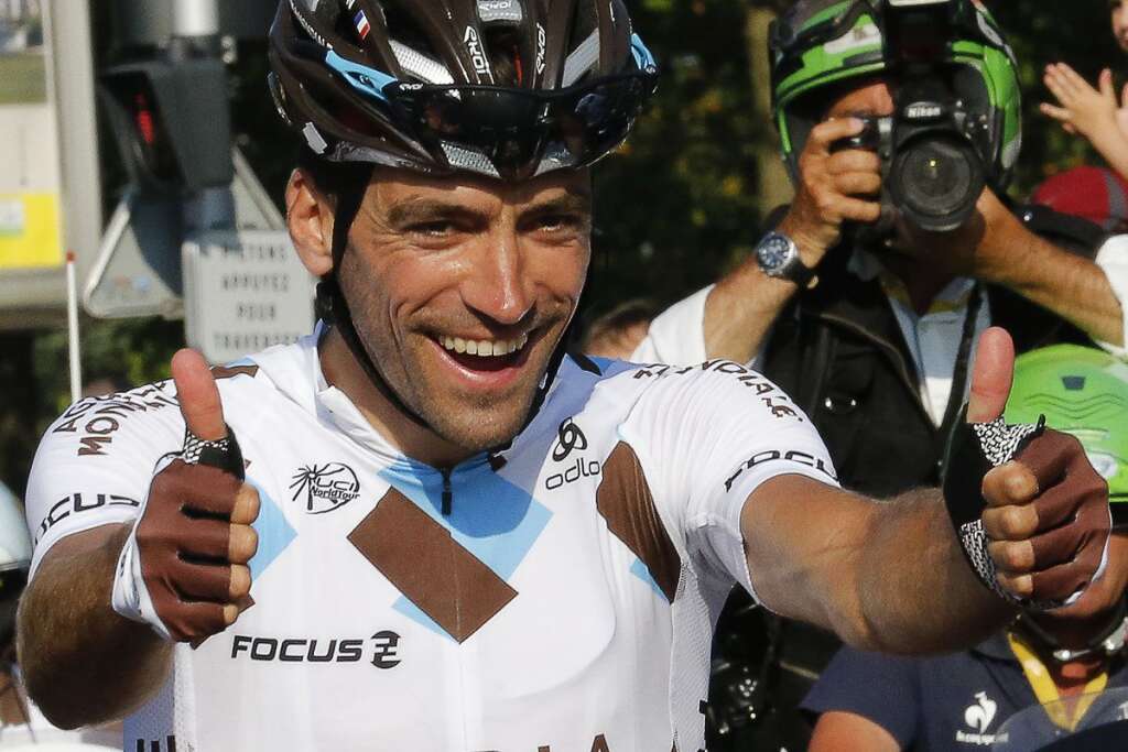 Christophe Riblon a la patate - Le seul vainqueur d'étape français sur ce 100e Tour.