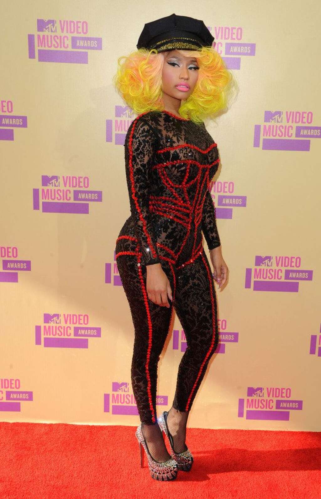 MTV VMA 2012 Arrivals - Los Angeles - Nikki Minaj arriving at the MTV Video Music Awards at the Staples Centre, Los Angeles.