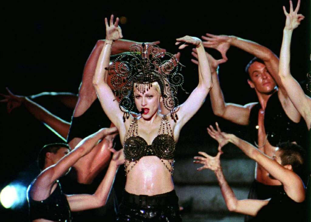 Madonna en concert en 1993 -
