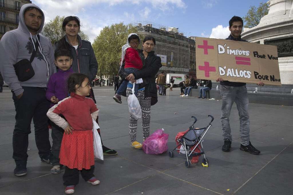 Happening de Roms à Paris -