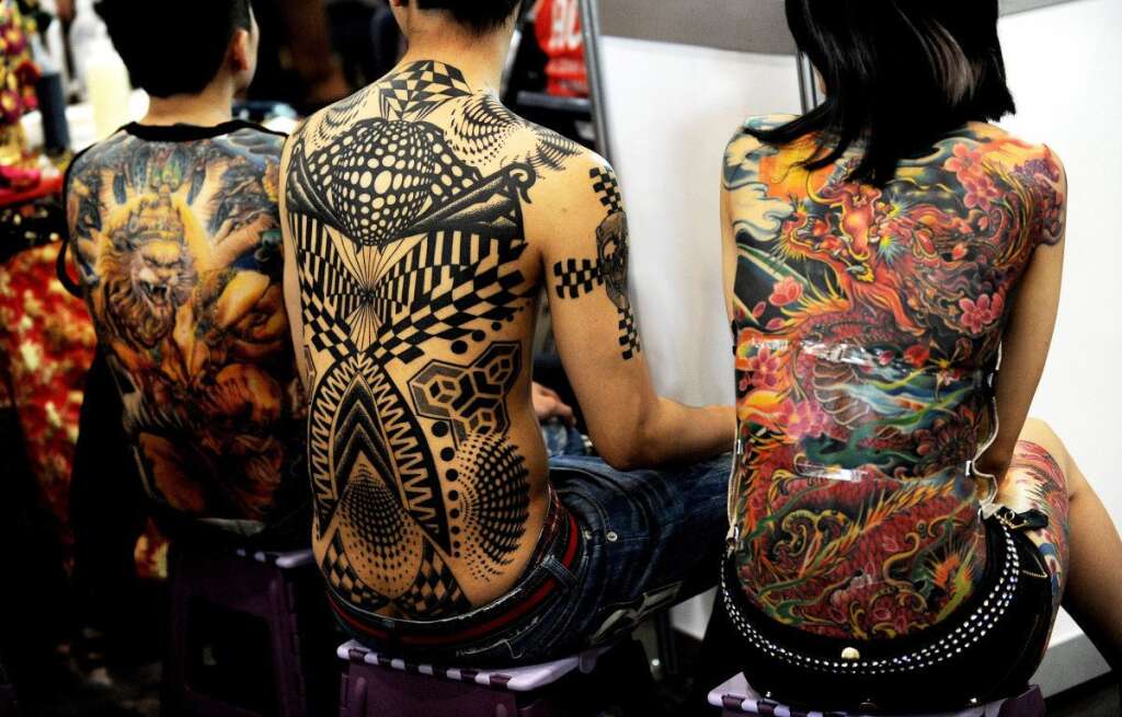 Les tatouages les plus difficiles à porter - Salon du tatouage et de l'art corporel de Sydney, mars 2011.