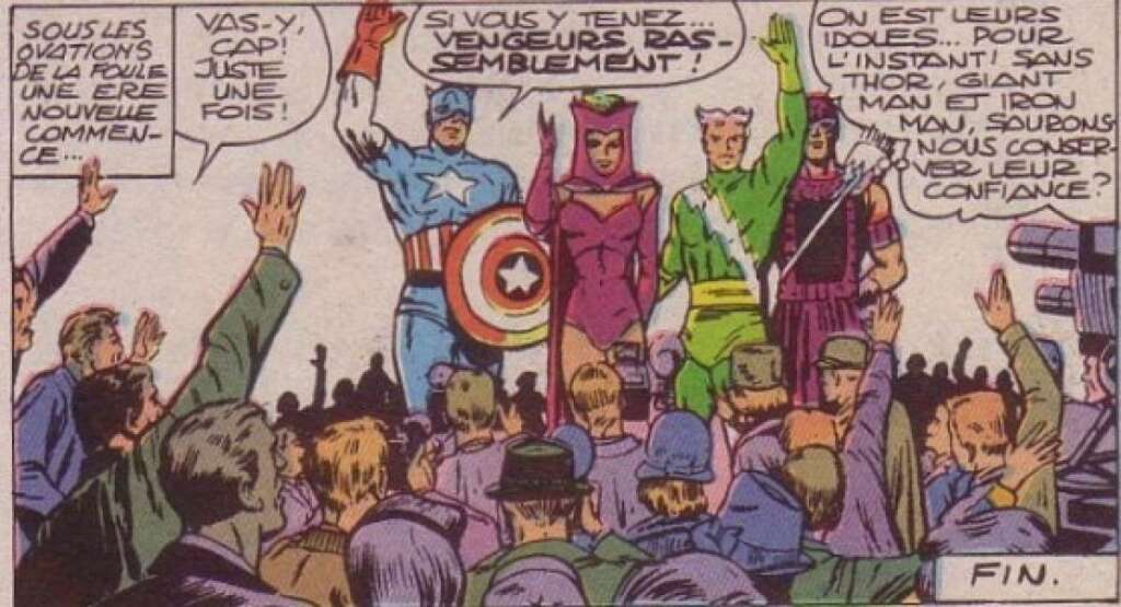 Rapidement, de nouveaux super-héros arrivent - Thor, Captain America et Iron man faisant l'objet de leur propre série, il fallait introduire de nouveaux personnages qui pouvaient évoluer au sein de l'équipe sans être "prisonniers" de la cohérence avec les séries parallèles. Rapidement, les Vengeurs accueillent donc Oeil-de-Faucon et les deux enfants de Magneto: Vif-Argent et la Sorcière Rouge.