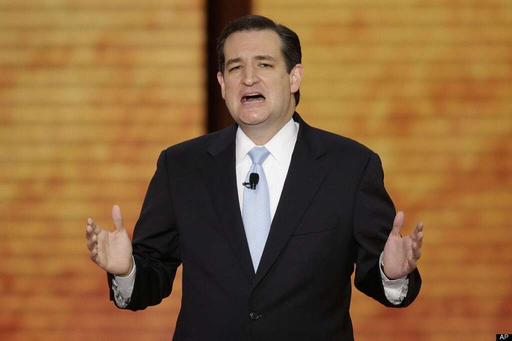 Ted Cruz - Senate candidate Ted Cruz of Texas addresses the Republican National Convention in Tampa, Fla., on Tuesday, Aug. 28, 2012. (AP Photo/J. Scott Applewhite)