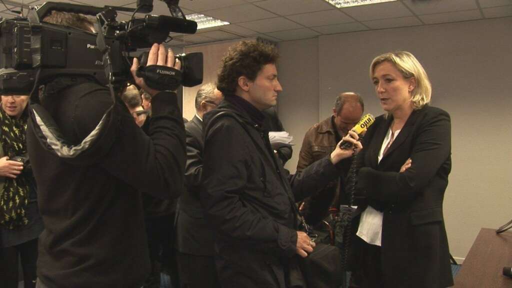 Conference de presse de Marine Le Pen -