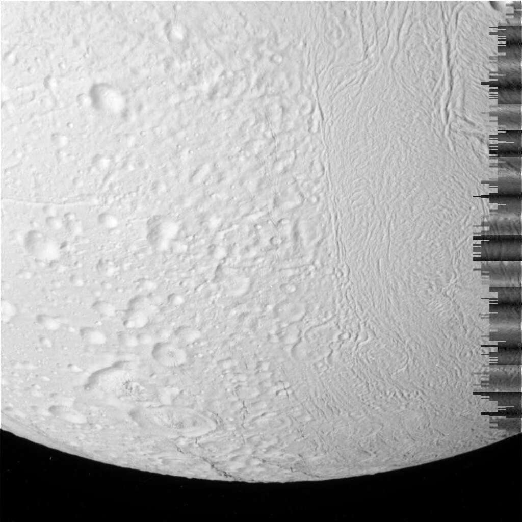 Encelade, la surface -
