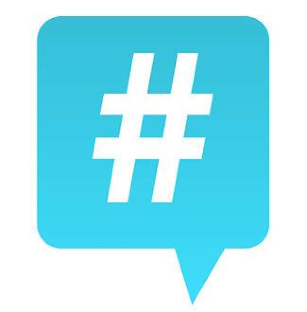 L'origine du hashtag - Le hashtag (#) qui précède le mot du sujet en débat a été lancé en août 2007, proposé par un utilisateur.  En France, le Journal officiel du 23 janvier 2013 préconise d'user du terme "mot-dièse" au lieu de "hashtag". Malheureusement, le symbole du hashtag n'est pas un dièse, mais un croisillon...