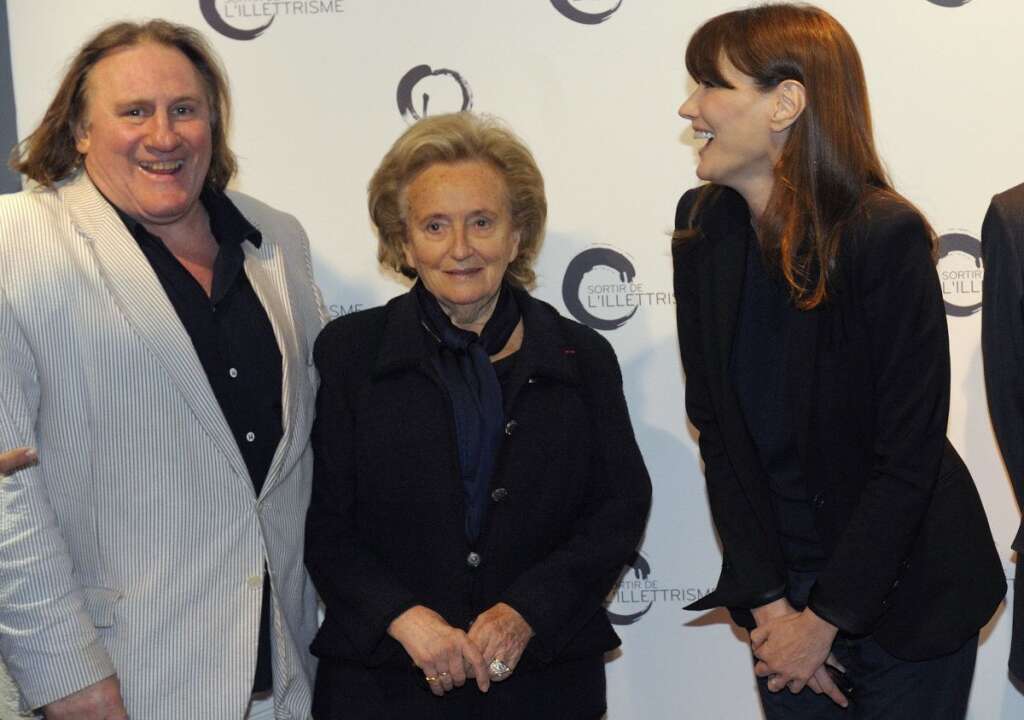 En 2011 avec Bernadette Chirac et Carla Bruni-Sarkozy -
