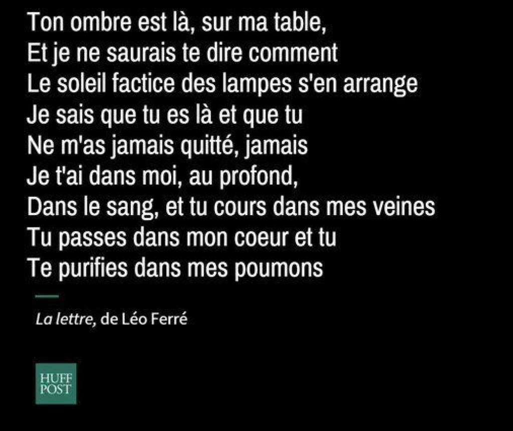 Extraits de chansons de Léo Ferré -