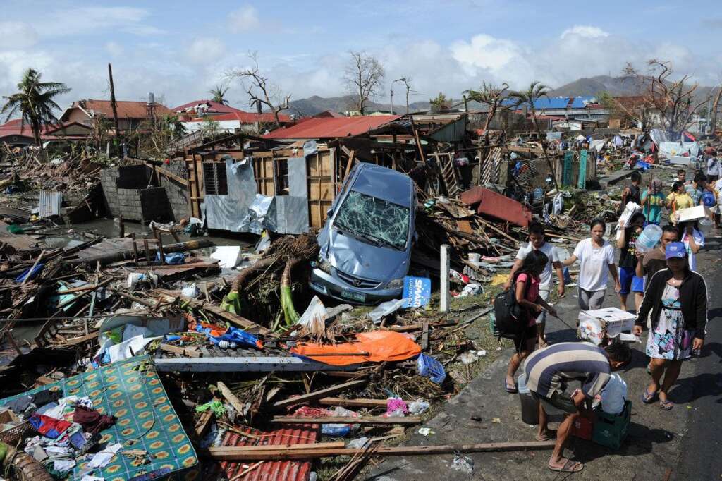 À Tacloban - Le 10 novembre 2013.