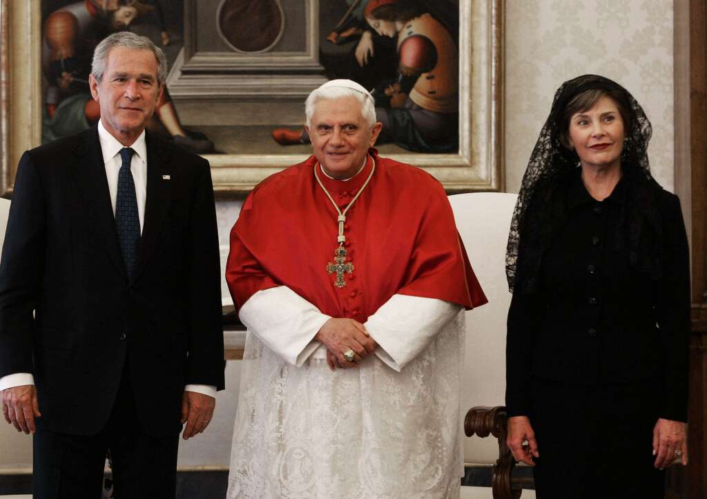 Laura Bush au Vatican -