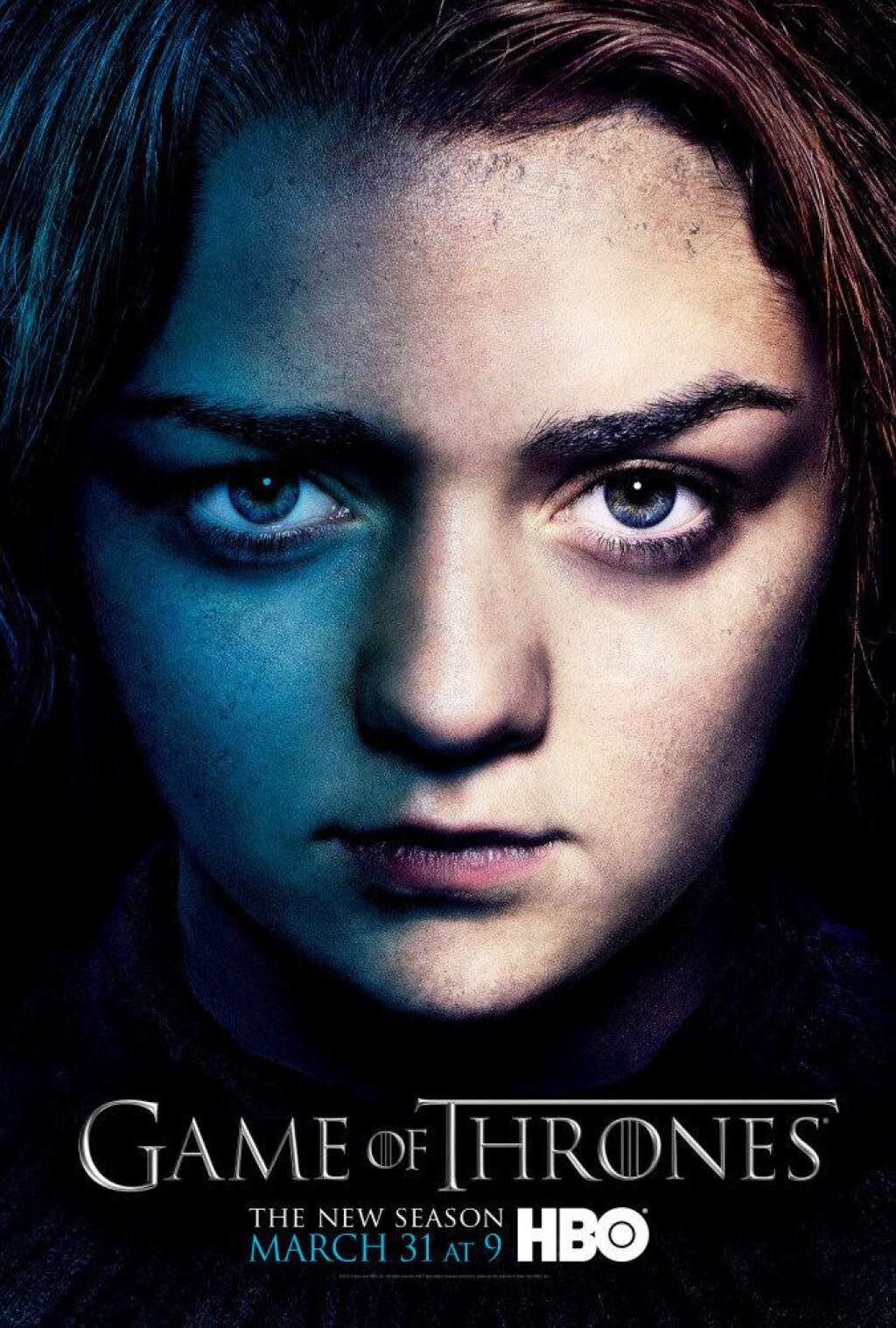 'Game of Thrones' Character Posters - Maisie Williams as Arya Stark.
