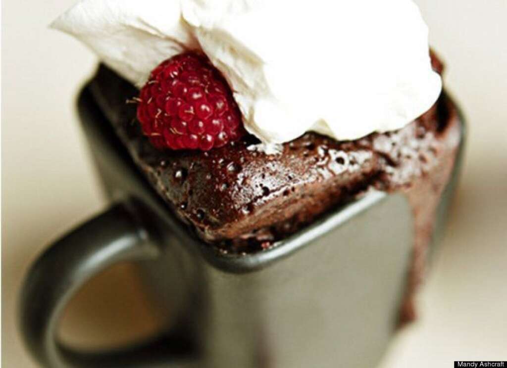 Nutella Espresso Mug Cake With Fresh Raspberries - <strong>Get the <a href="http://www.mandyashcraft.com/post/16327131529" target="_hplink">Nutella Espresso Mug Cake with Fresh Raspberries recipe</a> by Mandy Ashcraft</strong>