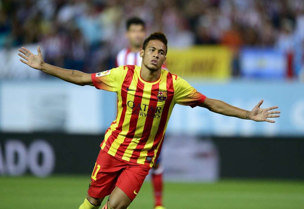 3- Neymar, 29 millions d'euros - Un salaire à 14,5 millions et autant de contrats publicitaires placent le jeune attaquant brésilien du FC Barcelone sur la troisième marche du podium.