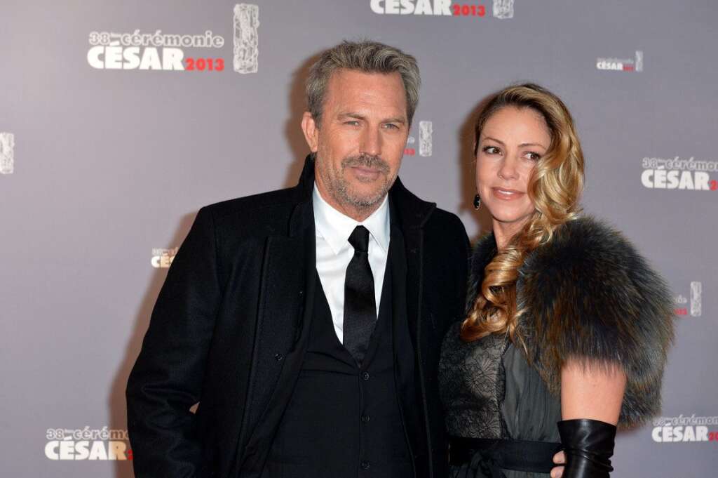 Kevin Costner et sa femme Christine Baumgartner -