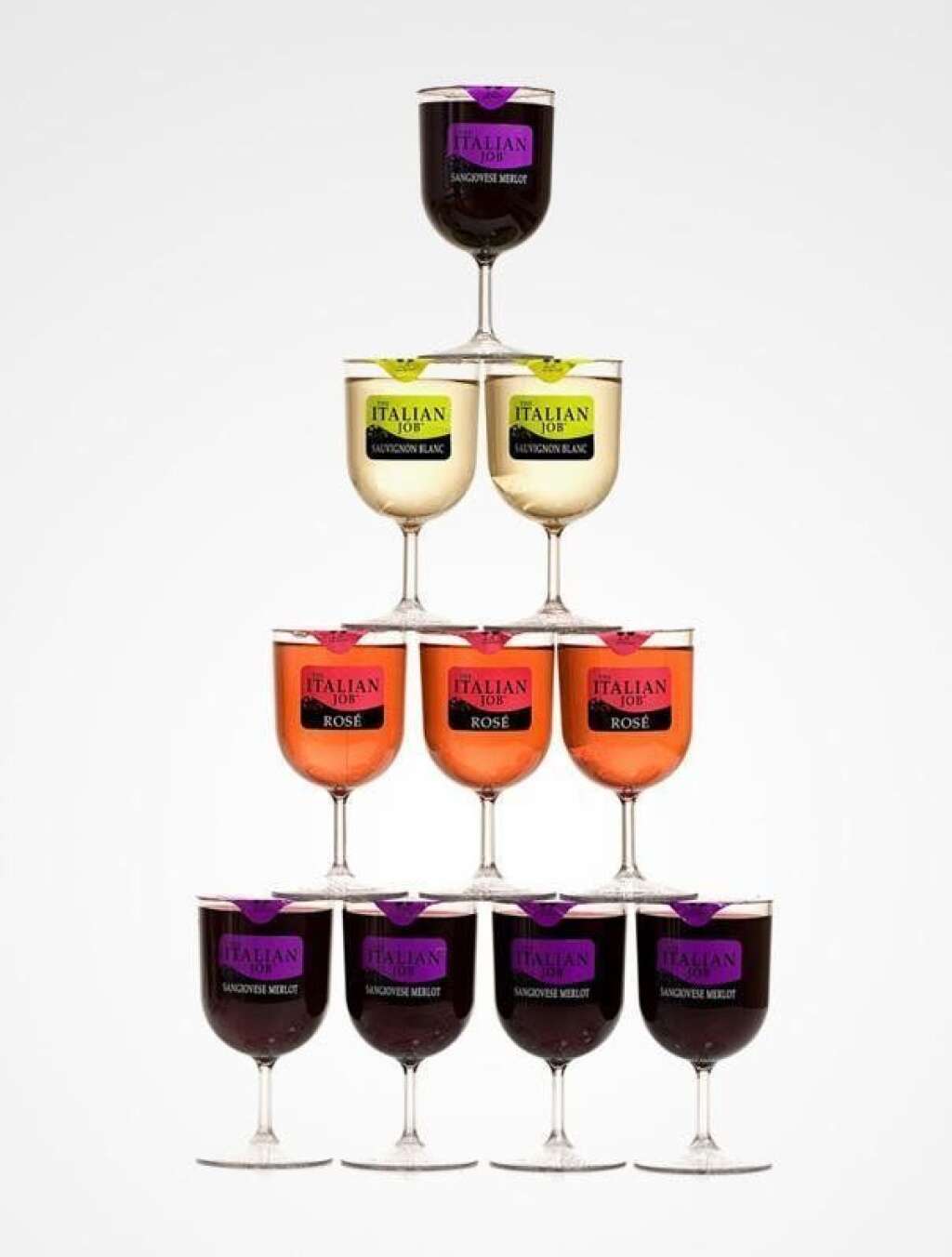 The Tulip - Ce verre de vin pour une personne est emballé comme un yaourt.