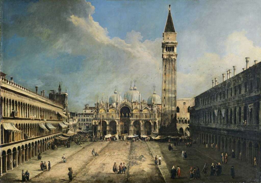 La place Saint-Marc, vers l'est - Canaletto (1723) - Museo Thyssen-Bornemisza, Madrid
